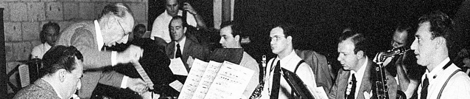 Strawinsky repeteert met de Woody Herman Band